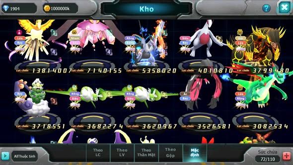 MÃ : #TTS3447 - SV1211 - V5 - HOOH DYNAMAX DIANCIE BC UNVOA QVLD BC CẶP LATI LUGIA