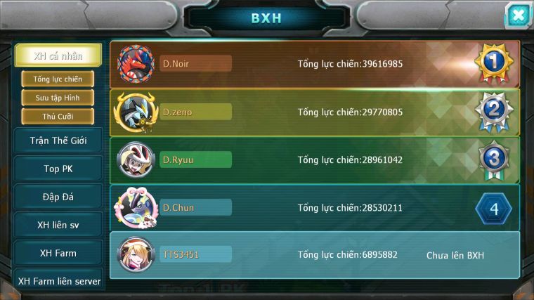 MÃ : #TTS3451 - SV 1704 - 10K KC - 335 SÁCH - HOOH BC MES AMDLO CELEBI LUGIA DIALGA