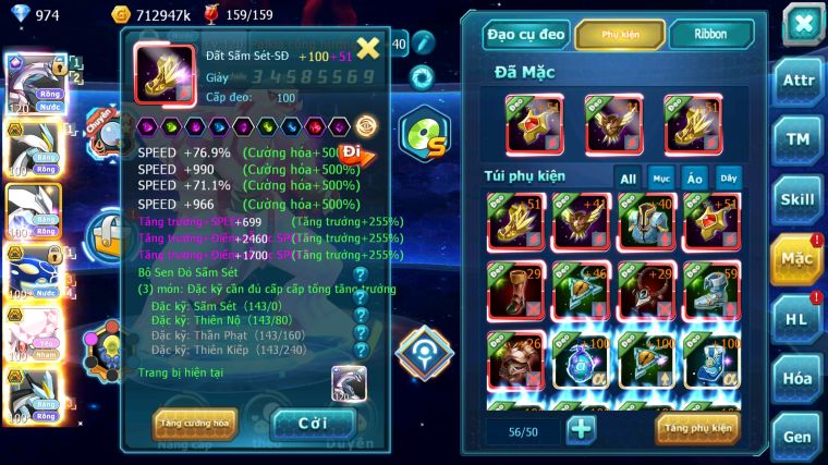 MÃ : #TTS3464 - SV1094 - TOP16 - PALKIA CỘNG HƯỞNG FUL SS CHỈ SỐ CỰC BÁ UNVOA WB BC CẶP CÁ BÁ CHỦ DIANCIE BC MEW GIÁP BC NHIỀU PET HT BC