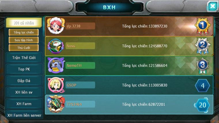 MÃ : #TTS3464 - SV1094 - TOP16 - PALKIA CỘNG HƯỞNG FUL SS CHỈ SỐ CỰC BÁ UNVOA WB BC CẶP CÁ BÁ CHỦ DIANCIE BC MEW GIÁP BC NHIỀU PET HT BC