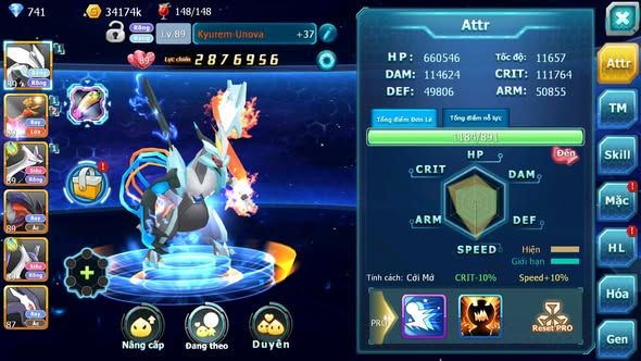 MÃ : #TTS3473 - SV 1700 - V5 - UNVOA HOOH CẶP LATI YVETAL GIRATINA