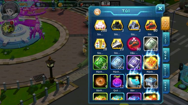 MÃ : #TTS3473 - SV 1700 - V5 - UNVOA HOOH CẶP LATI YVETAL GIRATINA