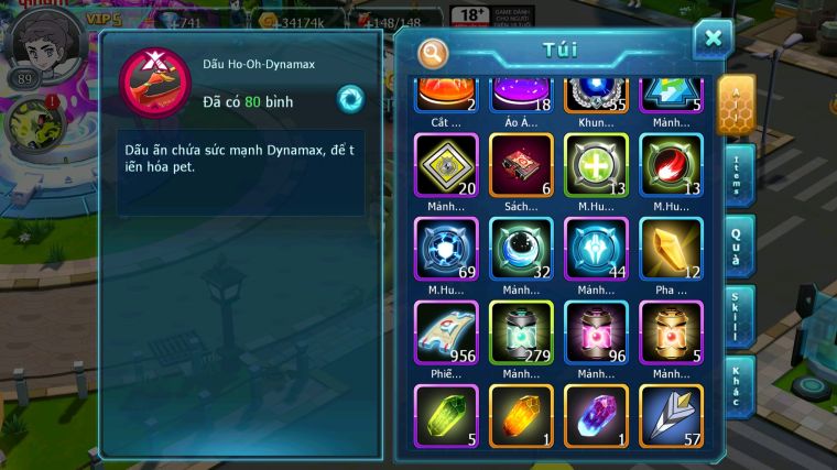 MÃ : #TTS3473 - SV 1700 - V5 - UNVOA HOOH CẶP LATI YVETAL GIRATINA