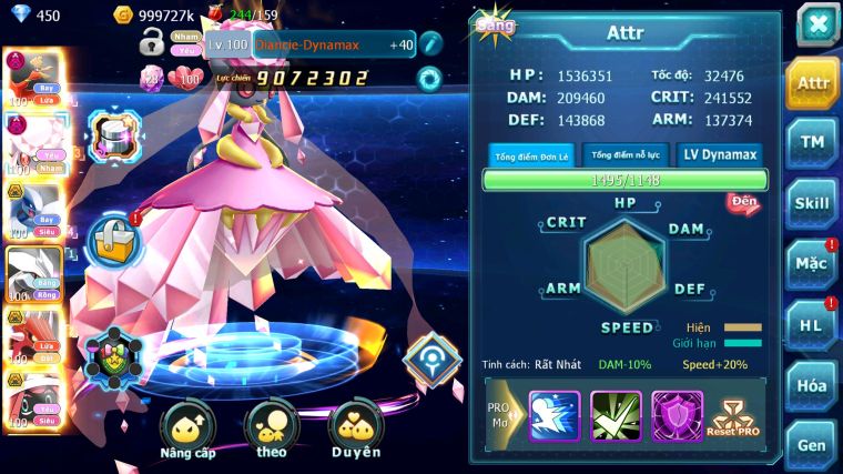 MÃ : #TTS3479 - SV 1383 - V11 - HOOH DYNAMX DINACIE DYNAMAX LUGIA BÁ CHỦ UNVOA QVLD BC THẦN GIÓ BC GROUDON BC