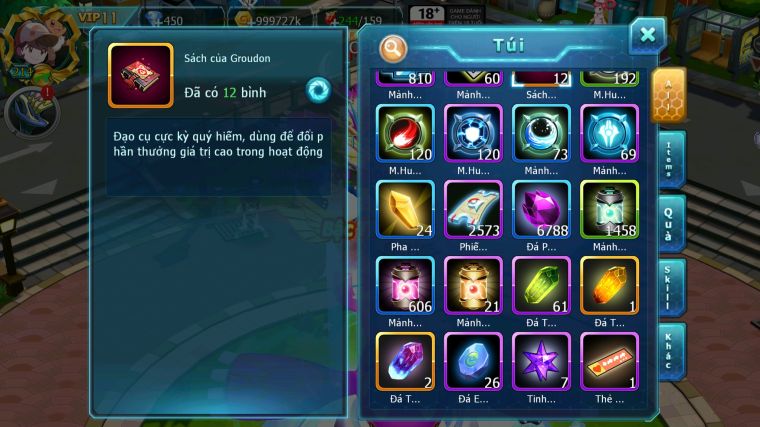 MÃ : #TTS3479 - SV 1383 - V11 - HOOH DYNAMX DINACIE DYNAMAX LUGIA BÁ CHỦ UNVOA QVLD BC THẦN GIÓ BC GROUDON BC