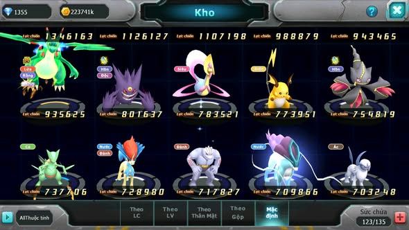 MÃ : #TTS3485 - SV 1374 - V4 - MEW GIÁP BÁ CHỦ LUGIA BC HOOH CẶP LATI QUÁ NGON