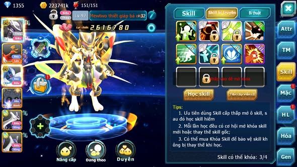 MÃ : #TTS3485 - SV 1374 - V4 - MEW GIÁP BÁ CHỦ LUGIA BC HOOH CẶP LATI QUÁ NGON