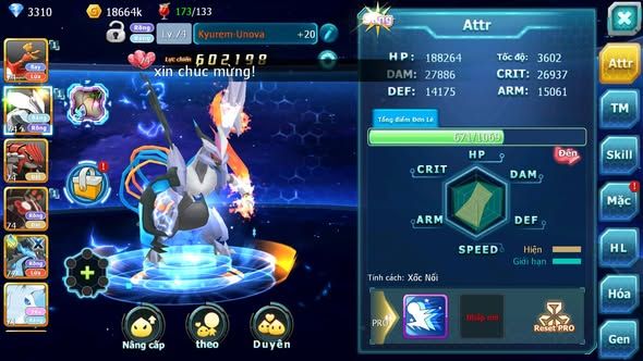 MÃ : #TTS3493 - SV 1754 - HOOH UNVOA GROUDON ZEVIL