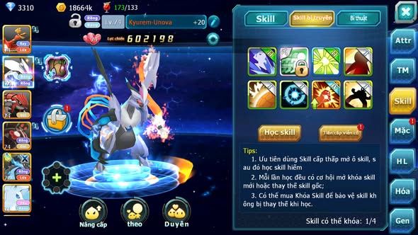 MÃ : #TTS3493 - SV 1754 - HOOH UNVOA GROUDON ZEVIL