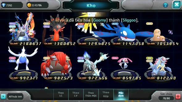 MÃ : #TTS3499 - SV 1737 - UNVOA ZEVIL HOOH KYOGRE