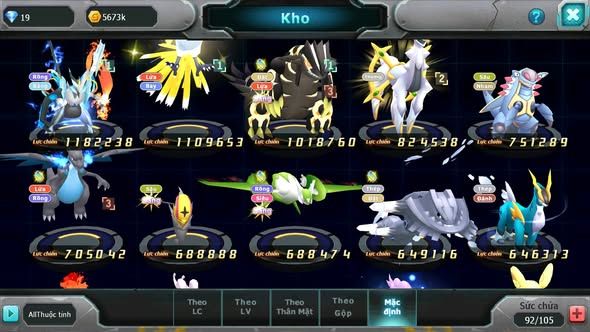 MÃ : #TTS3497 - SV 1727 - V4 - UNVOA HOOH GROUDON LATI AMDLO