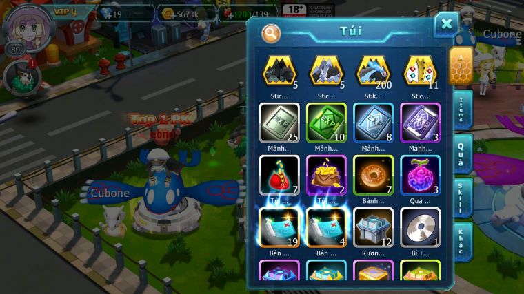 MÃ : #TTS3497 - SV 1727 - V4 - UNVOA HOOH GROUDON LATI AMDLO