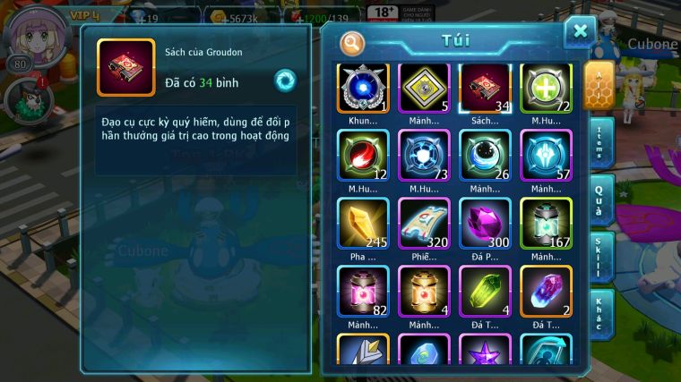 MÃ : #TTS3497 - SV 1727 - V4 - UNVOA HOOH GROUDON LATI AMDLO