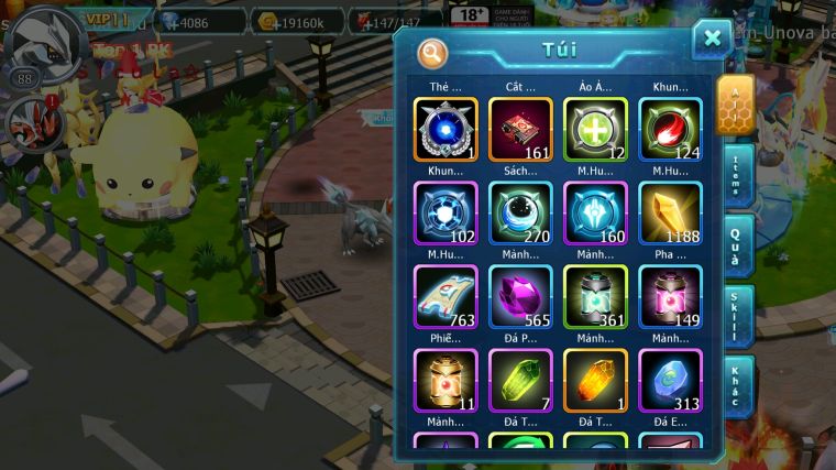 MÃ : #TTS3514 - SV 1000 - V11 - UNVOA RAYQUAZA HOOH DIANCIE BC CẶP LATI NHIỀU PET HT