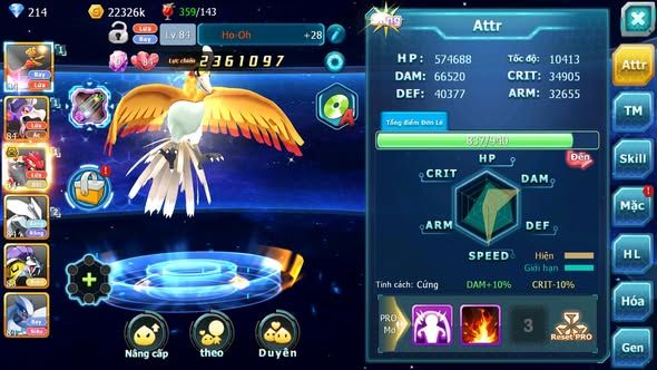 MÃ : #TTS3512 - SV 1727 - V7 - HOOH DRAK HOOH GROUDON BC UNVOA RAIKOU