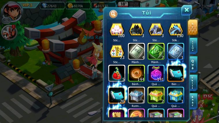 MÃ : #TTS3529 - SV 1764 TOP14 - 27K KC - UNVOA GROUDON GOODRA AMDLO