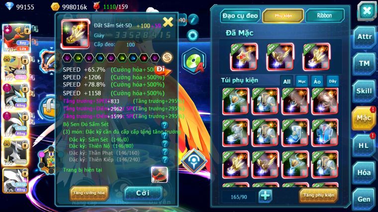 MÃ : #TTS3527 - SV 969 - TOP14 V15 - 99K KC - 3K SÁCH - HOOH CH DYNAMAX VUA KIẾM BÁ CHỦ WB DYNAMAX UNVOA CẶP CÁ BC