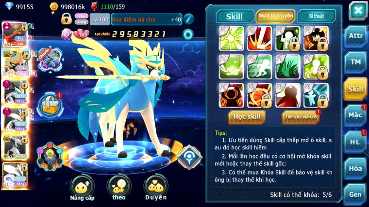 MÃ : #TTS3527 - SV 969 - TOP14 V15 - 99K KC - 3K SÁCH - HOOH CH DYNAMAX VUA KIẾM BÁ CHỦ WB DYNAMAX UNVOA CẶP CÁ BC