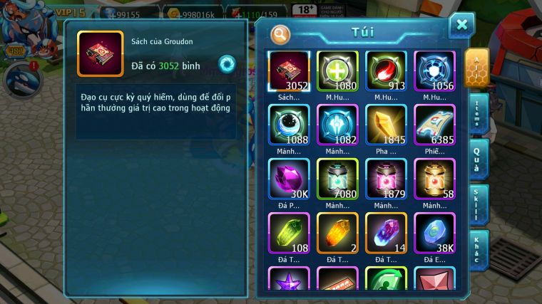 MÃ : #TTS3527 - SV 969 - TOP14 V15 - 99K KC - 3K SÁCH - HOOH CH DYNAMAX VUA KIẾM BÁ CHỦ WB DYNAMAX UNVOA CẶP CÁ BC