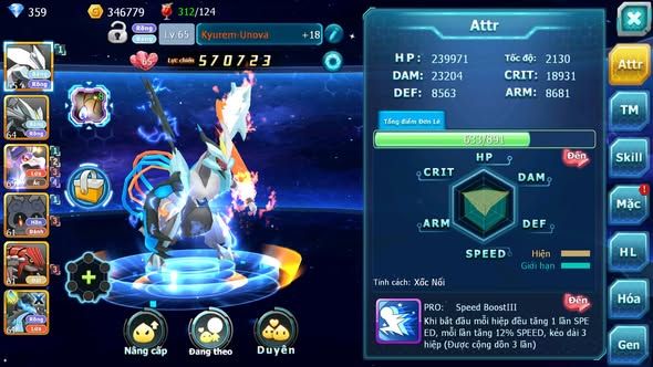 MÃ : #TTS3526 - SV 1608 - V6 - UNVOA DRAK HOOH MASHDOW GROUDON LUGIA