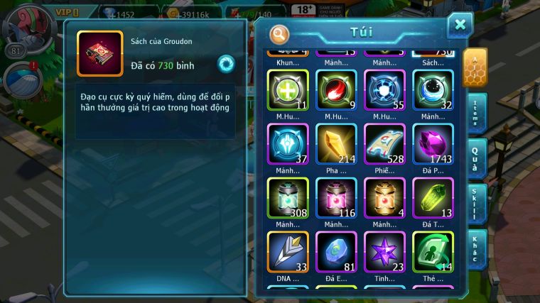 MÃ : #TTS3535 - SV 1743 - 200 MẢNH DIANCIE BÁ CHỦ ĐÃ CÓ DIANCIE , AMDLO RẮN BĂNG MES