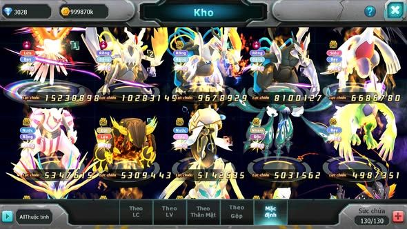 MÃ : #TTS3534 - SV 1265 - V15 - HOOH CH DYNAMAX UNVOA BÁ CHỦ WB DYNAMAX LUGIA BC PALKIA BC QUÁ NGON