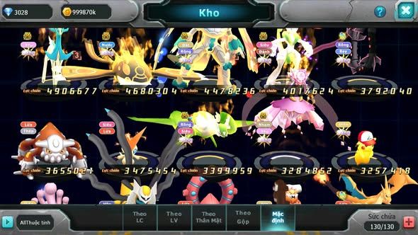 MÃ : #TTS3534 - SV 1265 - V15 - HOOH CH DYNAMAX UNVOA BÁ CHỦ WB DYNAMAX LUGIA BC PALKIA BC QUÁ NGON