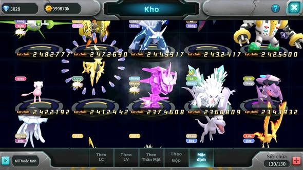 MÃ : #TTS3534 - SV 1265 - V15 - HOOH CH DYNAMAX UNVOA BÁ CHỦ WB DYNAMAX LUGIA BC PALKIA BC QUÁ NGON