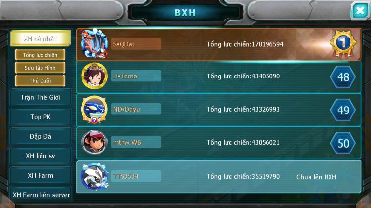 MÃ : #TTS3534 - SV 1265 - V15 - HOOH CH DYNAMAX UNVOA BÁ CHỦ WB DYNAMAX LUGIA BC PALKIA BC QUÁ NGON