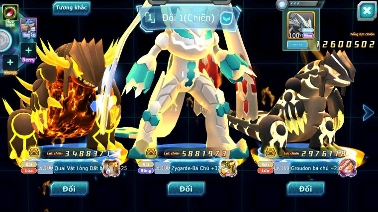 MÃ : #TTS3540 - SV 1638 - Z100 BÁ CHỦ QVLD BC GROUDON BC