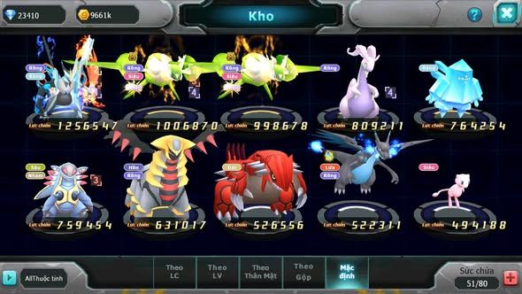 MÃ : #TTS3537 - SV 1751 - 23K KC - UNVOA CẶP LATI BÁ CHỦ GOODRA GROUDON QUÁ NGON