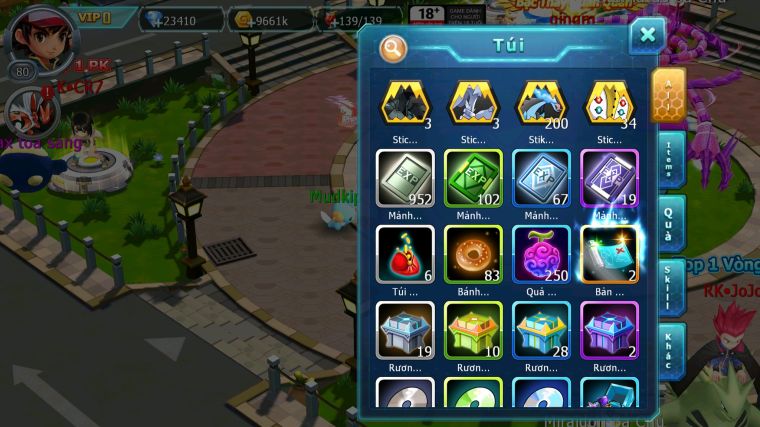 MÃ : #TTS3537 - SV 1751 - 23K KC - UNVOA CẶP LATI BÁ CHỦ GOODRA GROUDON QUÁ NGON