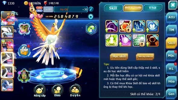 MÃ : #TTS3544 - SV 1728 - V6 - HOOH UNVOA GROUDON CẶP LATI BC ZEVIL