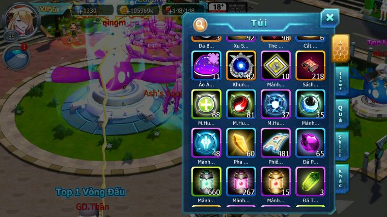 MÃ : #TTS3544 - SV 1728 - V6 - HOOH UNVOA GROUDON CẶP LATI BC ZEVIL