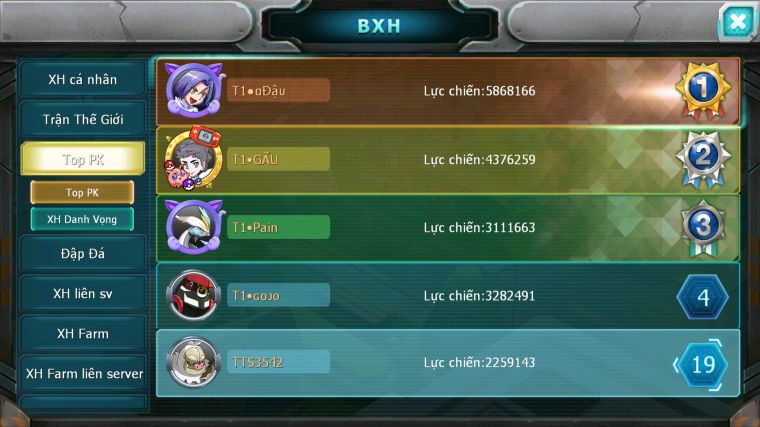 MÃ : #TTS3542 - SV 1764 - TOP19 - UNVOA CẶP LATI