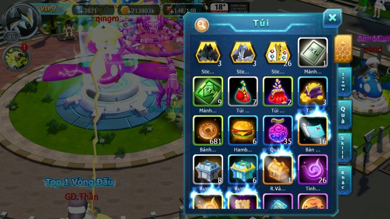 MÃ : #TTS3546 - SV 1729 - V7 - UNVOA WB BÁ CHỦ TAPU LELE BC MEW GIÁP BC ZEVI MES