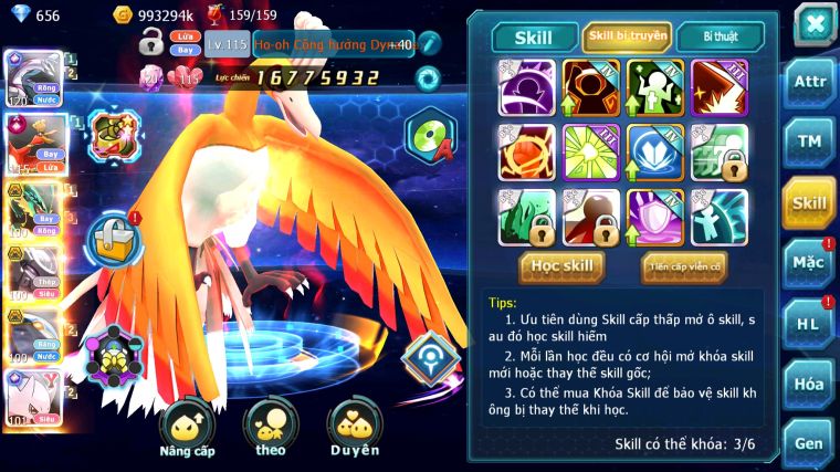 MÃ : #TTS3554 - SV 1162 - TOP 27 - HOOH CH DYNAMAX PALKIA CH DYANAMX RAYQUZA CÓ MEW Y CH MEW GIÁP BC