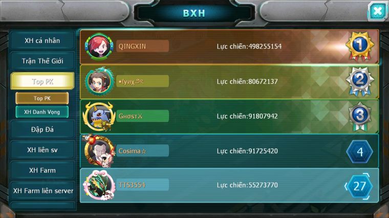 MÃ : #TTS3554 - SV 1162 - TOP 27 - HOOH CH DYNAMAX PALKIA CH DYANAMX RAYQUZA CÓ MEW Y CH MEW GIÁP BC