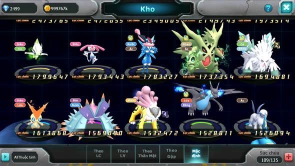 MÃ : #TTS3553 - SV 1638 - V11 - DIANCIE BC XERM BC TAPU FINI BC QVBC BC LUGIA BC LATI BC