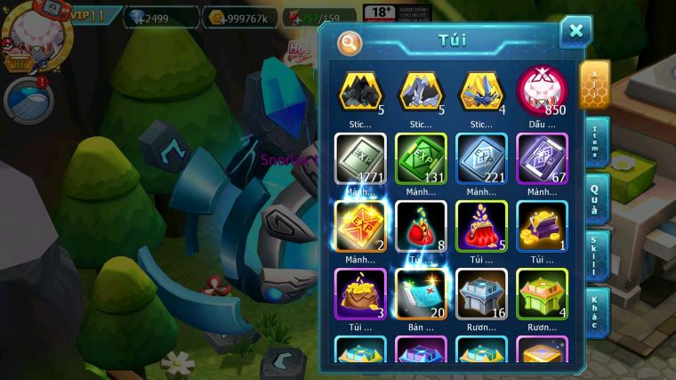 MÃ : #TTS3553 - SV 1638 - V11 - DIANCIE BC XERM BC TAPU FINI BC QVBC BC LUGIA BC LATI BC