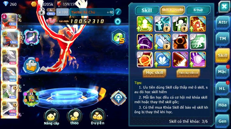 MÃ : #TTS3552 - SV 1304 - TOP35 - V10 - HOOH CH DYNAMAX YVETAL BC MEW GIÁP BC QVBC BC THẦN GIÓ BC CẶP LATI BC