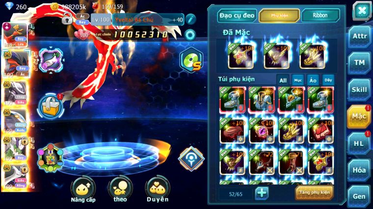 MÃ : #TTS3552 - SV 1304 - TOP35 - V10 - HOOH CH DYNAMAX YVETAL BC MEW GIÁP BC QVBC BC THẦN GIÓ BC CẶP LATI BC