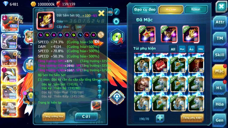 MÃ : #TTS3572 - SV 1155 - V13 - TOP10 - HOOH CH DYNAMAX YVETAL CH WHITE DYNAMAX QVBC BC BLACK NHIỀU PET HT BÁ CHỦ