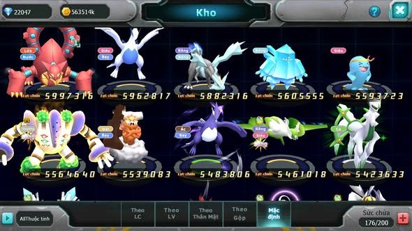 MÃ : #TTTS3595 - SV 1253 - TOP 3-4 - V14 - 1K5 SÁCH - HOOH CH DYNAMAX BUILD CỰC CAO YVETAL CH PALKIA CỘNG HƯỞNG UNVOA BÁ CHRU WB DYNAMAX CỰC CHẤT LƯỢNG