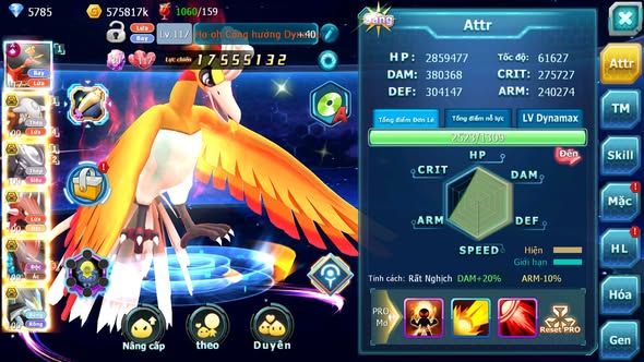 MÃ : #TTS3707 - SV 980 - TOP47 - HOOH CH DYNAMAX HENTRAN BC MEW GIÁP BC BC QVLD BC BTAA BC CẶP LATI BC