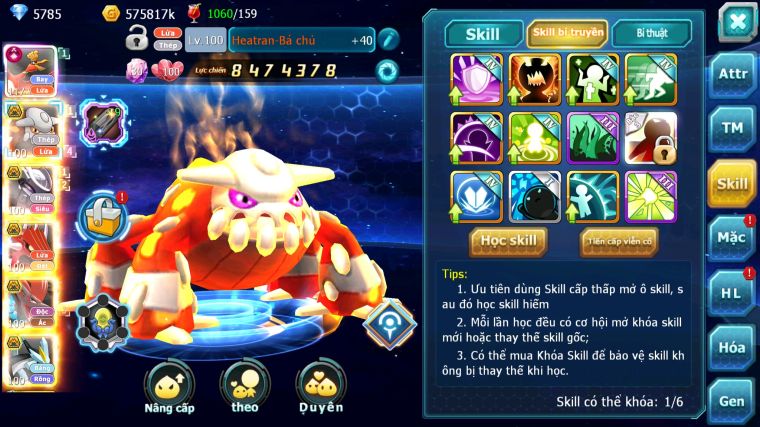 MÃ : #TTS3707 - SV 980 - TOP47 - HOOH CH DYNAMAX HENTRAN BC MEW GIÁP BC BC QVLD BC BTAA BC CẶP LATI BC