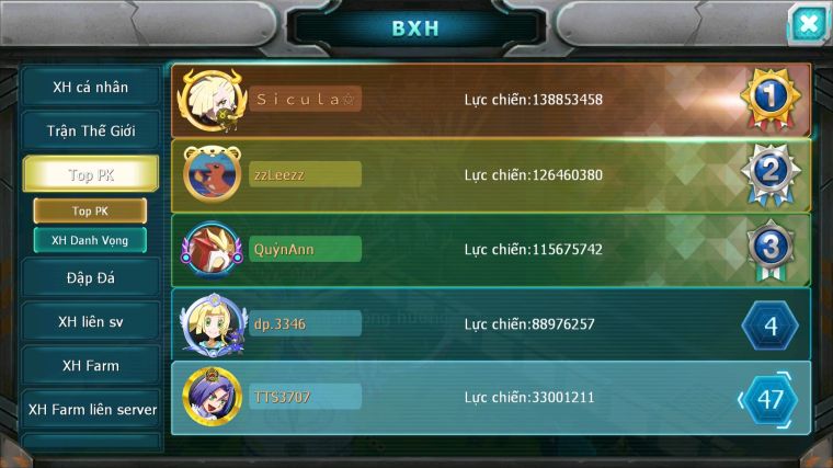 MÃ : #TTS3707 - SV 980 - TOP47 - HOOH CH DYNAMAX HENTRAN BC MEW GIÁP BC BC QVLD BC BTAA BC CẶP LATI BC