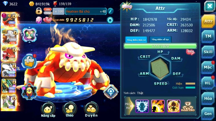 MÃ : #TTS3715 - SV1431 - V7 - HOOH DYNAMAX HENTRAN BC QVLD BC UNVOA WB CẶP LATI BC THẦN GIÓ BC