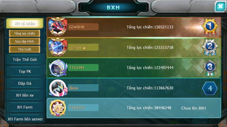 MÃ : #TTS3715 - SV1431 - V7 - HOOH DYNAMAX HENTRAN BC QVLD BC UNVOA WB CẶP LATI BC THẦN GIÓ BC