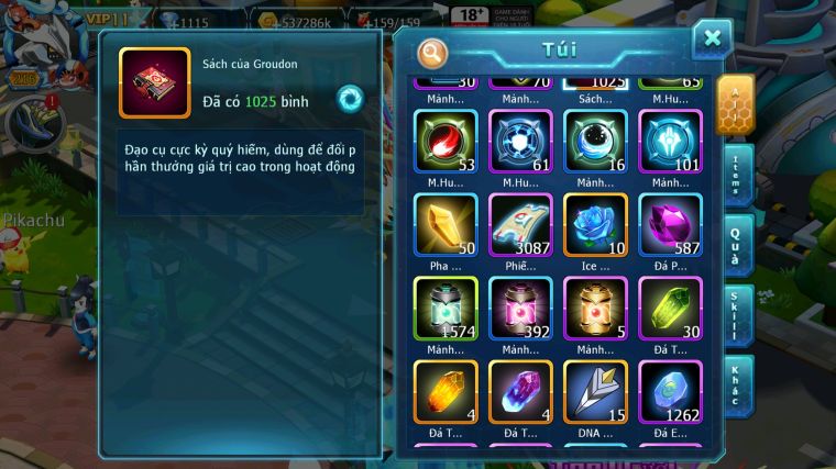 MÃ : #TTS3711 - SV 1335 - V11 - 1K SÁCH - HOOH DYNAMAX MASHDOW DYANAMX GIRATINA BC THẦN GIÓ BC DIANCIE BC UNVOA RAY RẮN BĂNG